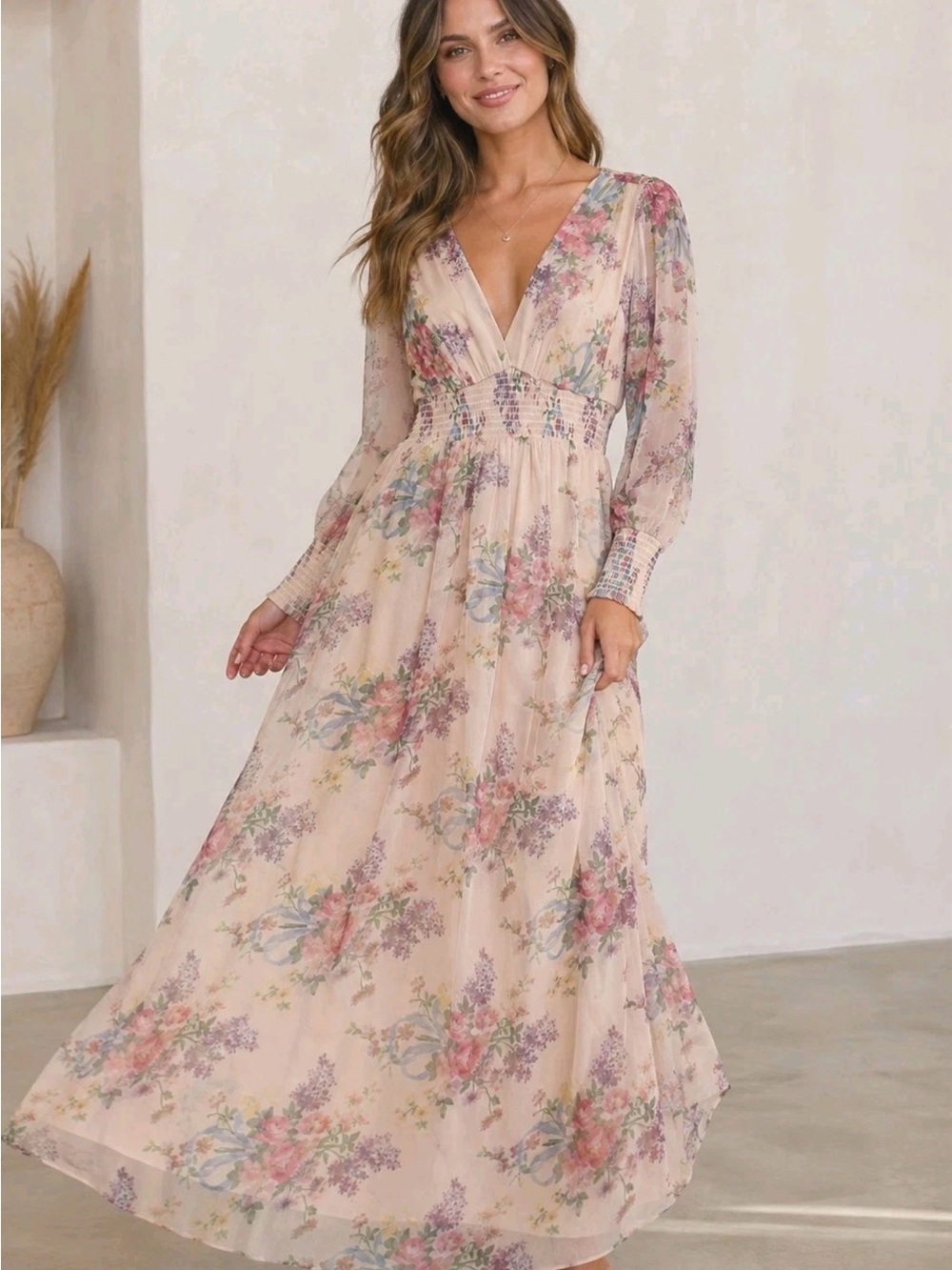 Baltic Born Layla Tulle Maxi Dress XL Romantic Floral Wedding Guest Boho